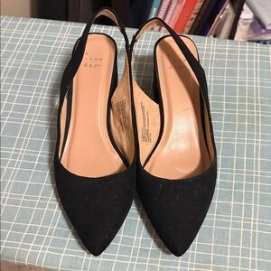 A New Day Classic Black Slingback Heels